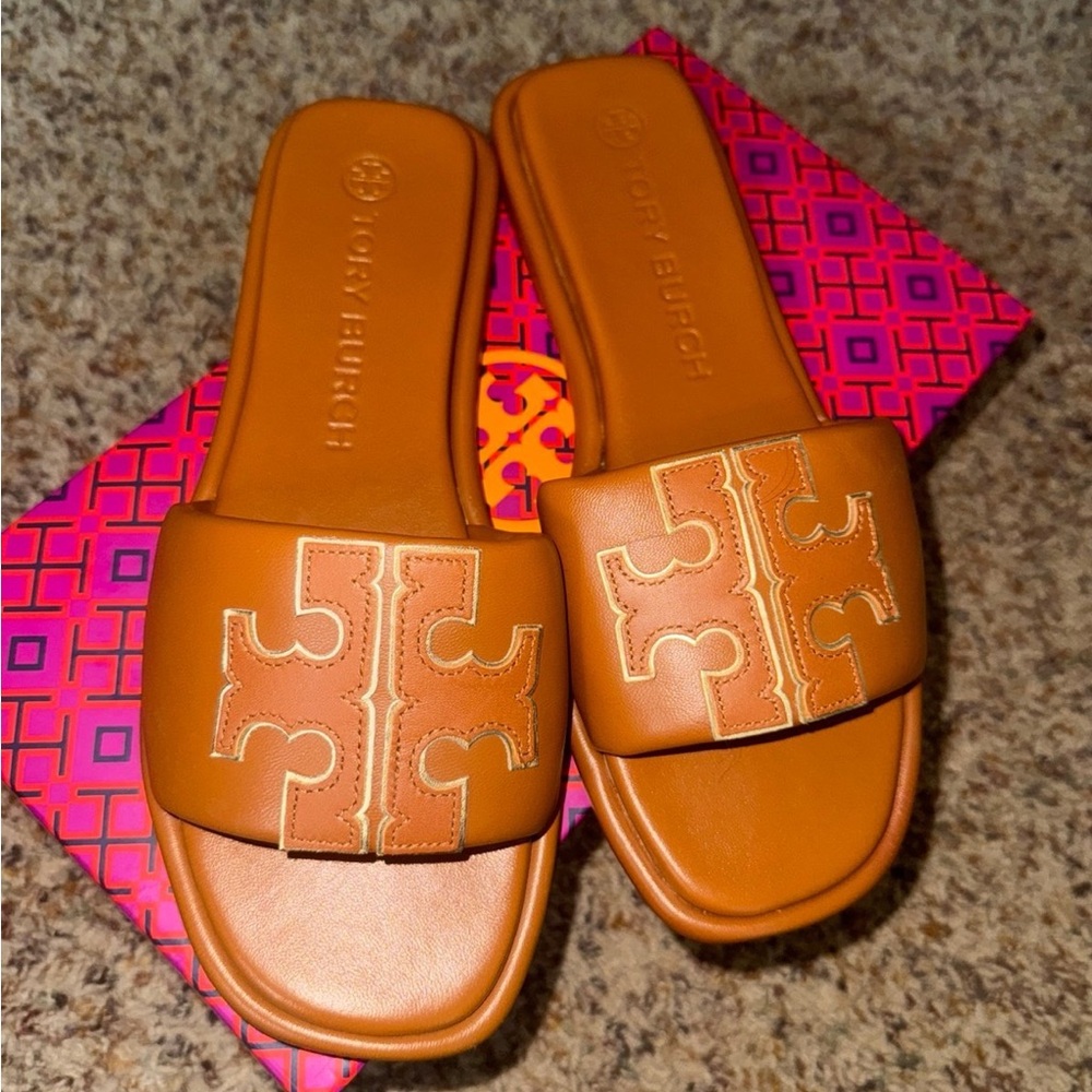 Tory Burch Double T Sport Slide